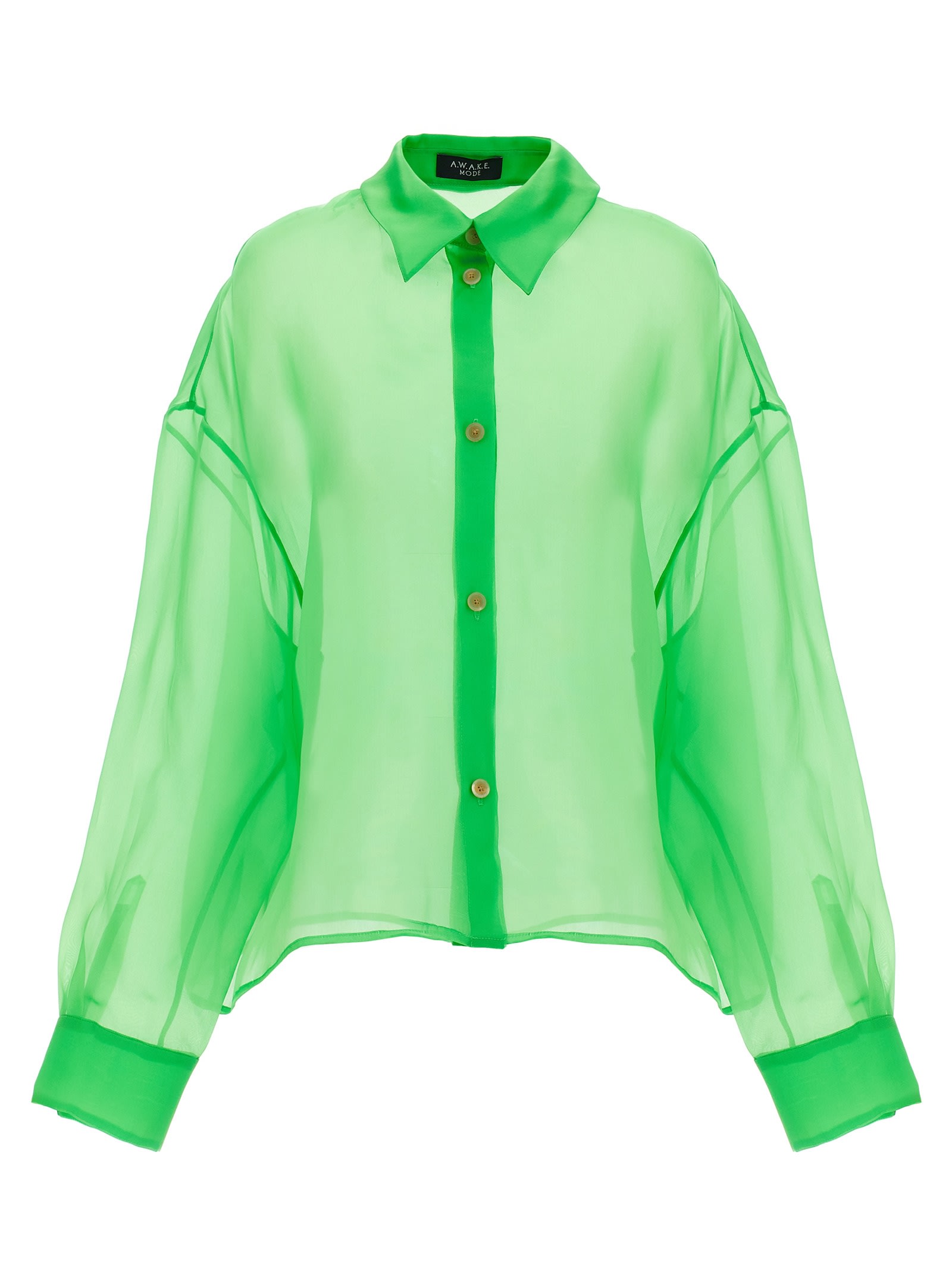 A. W.A. K.E. Mode Organdy 80s Shirt