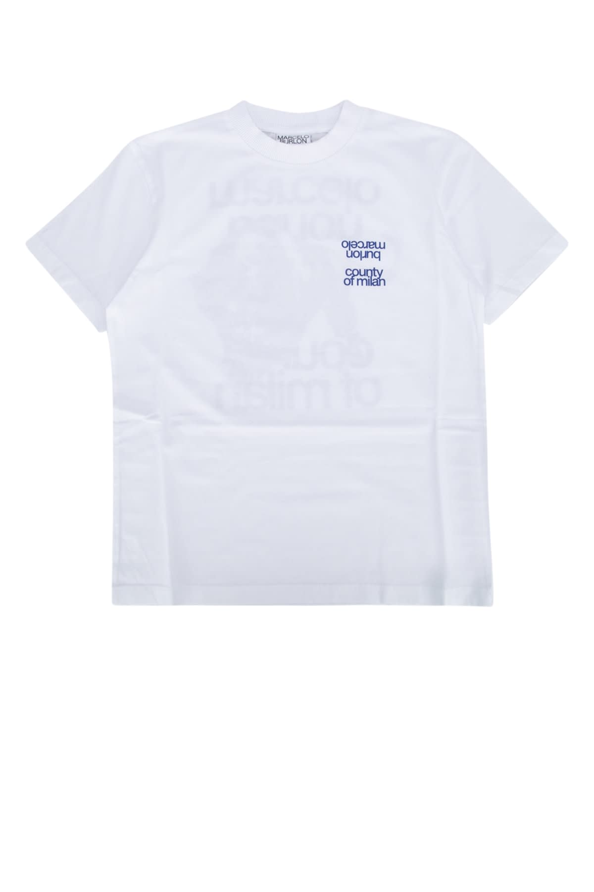 Marcelo Burlon Mbcm Panther Regular T-shirt White Blue