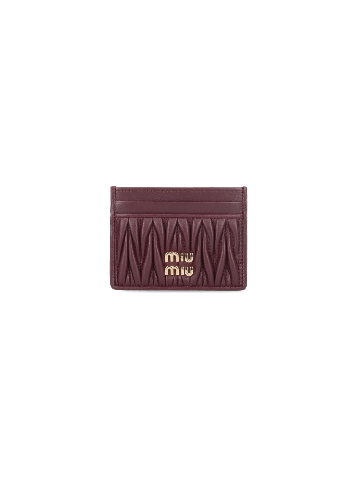 miu miu Logo Card Holder