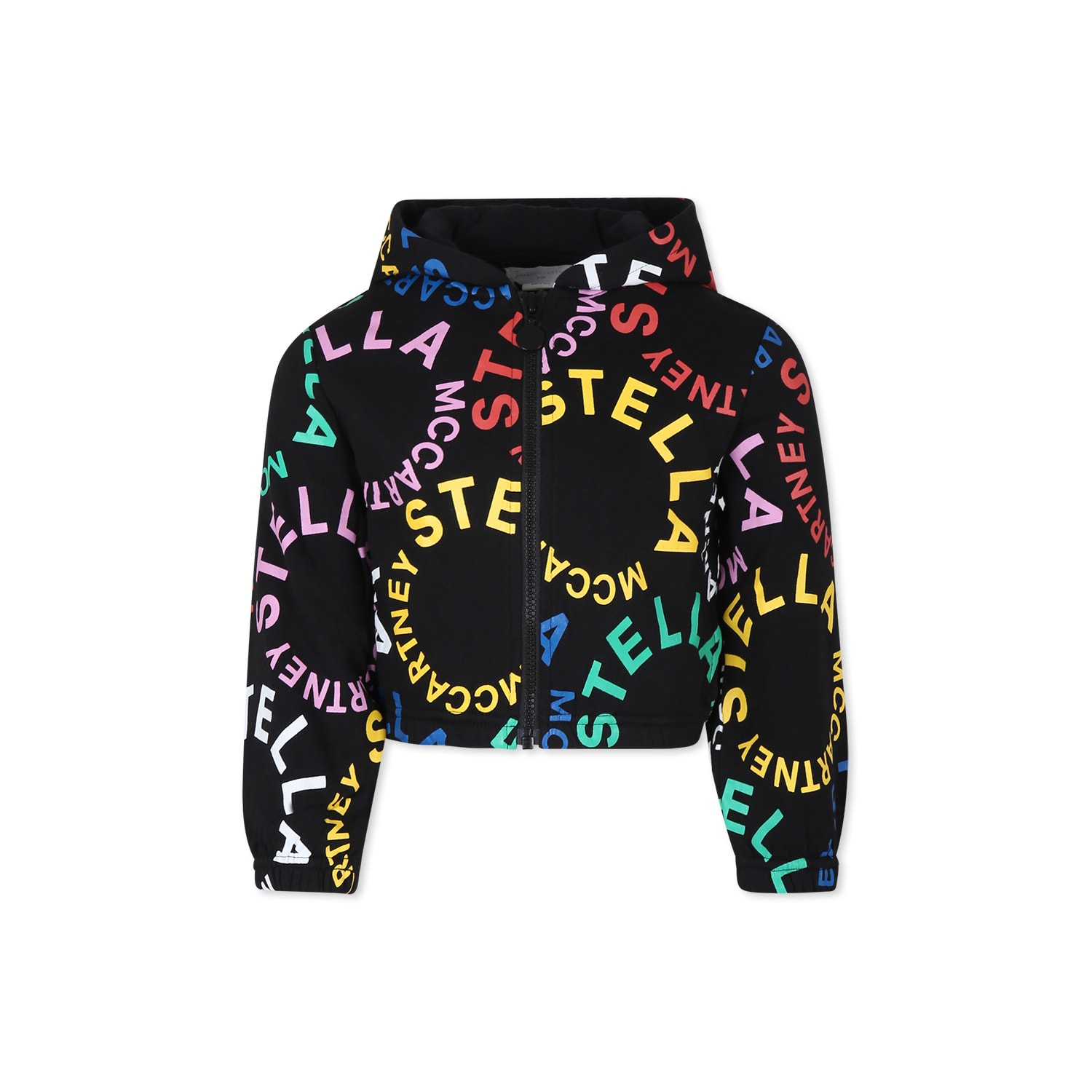 Stella McCartney Kids Black Sweatshirt For Girl With Logo