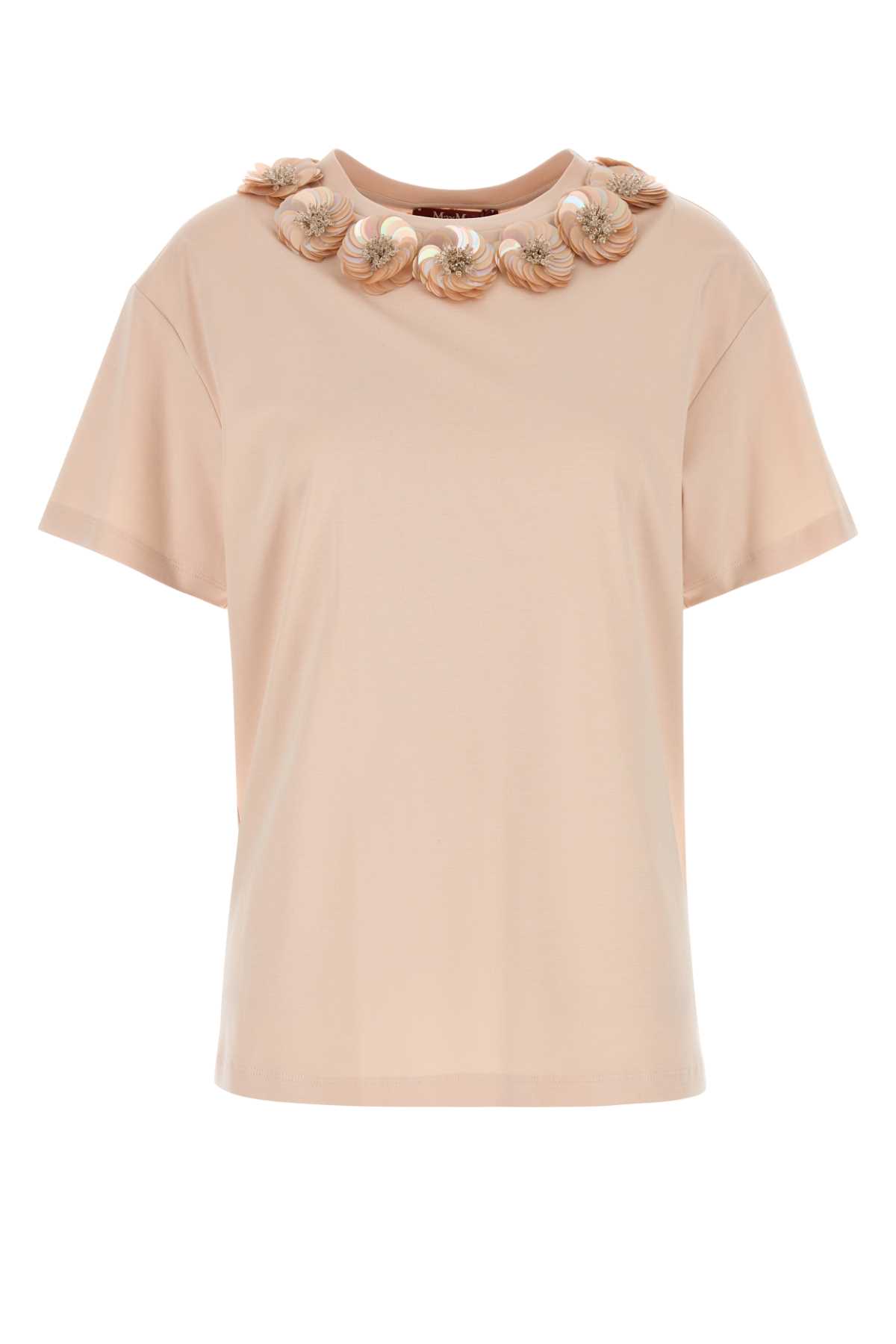 Max Mara Studio Pastel Pink Jersey Gennaio T-shirt