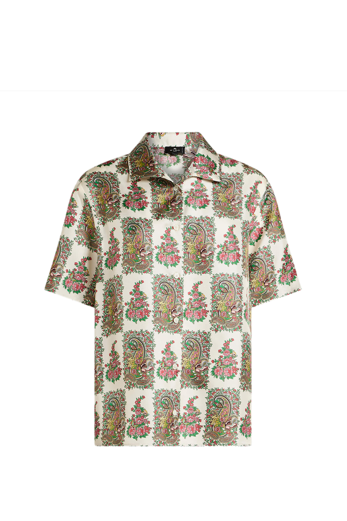 Etro Silk Shirt With Floral Print