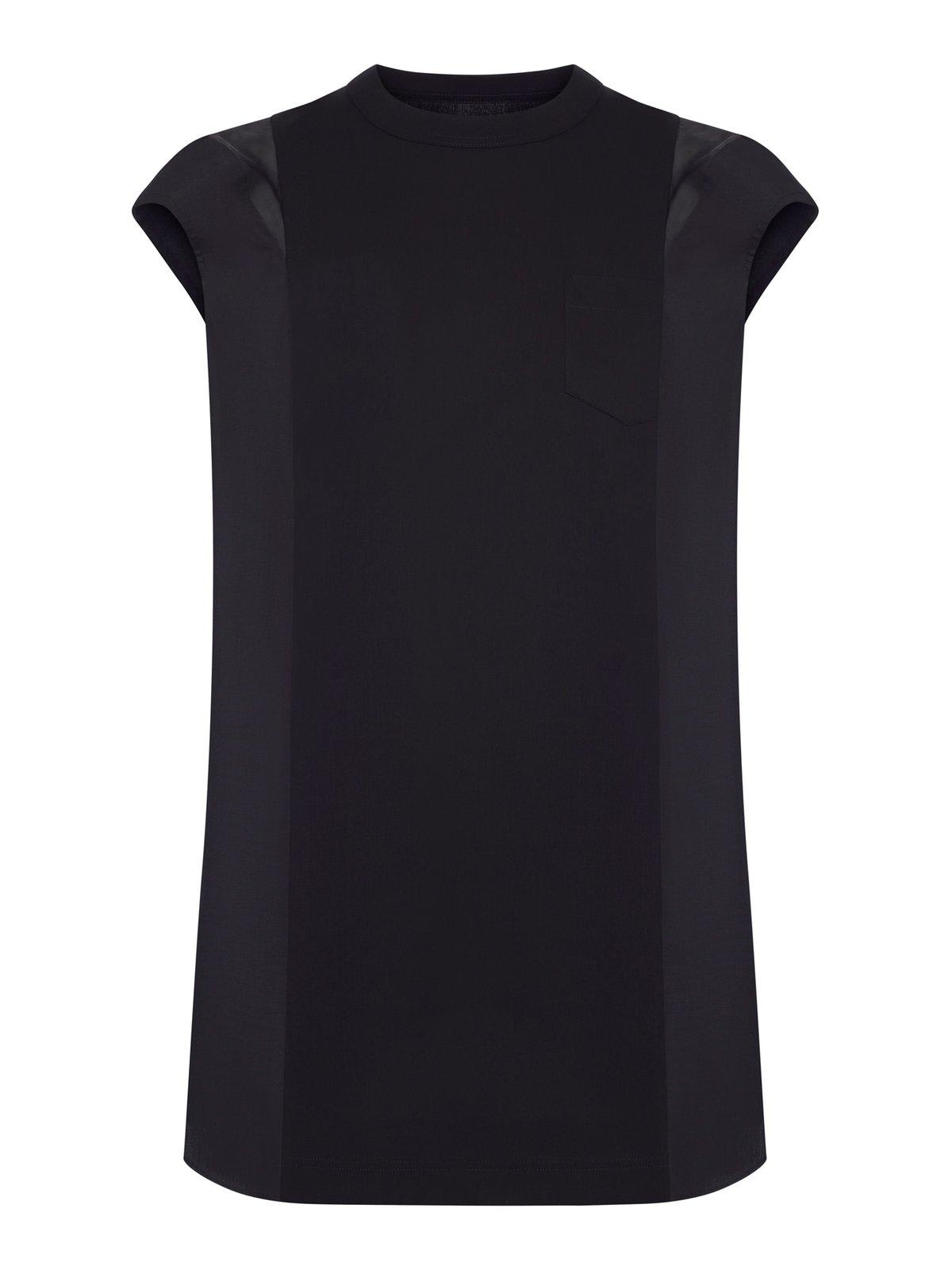 Sacai Crewneck Mini Dress