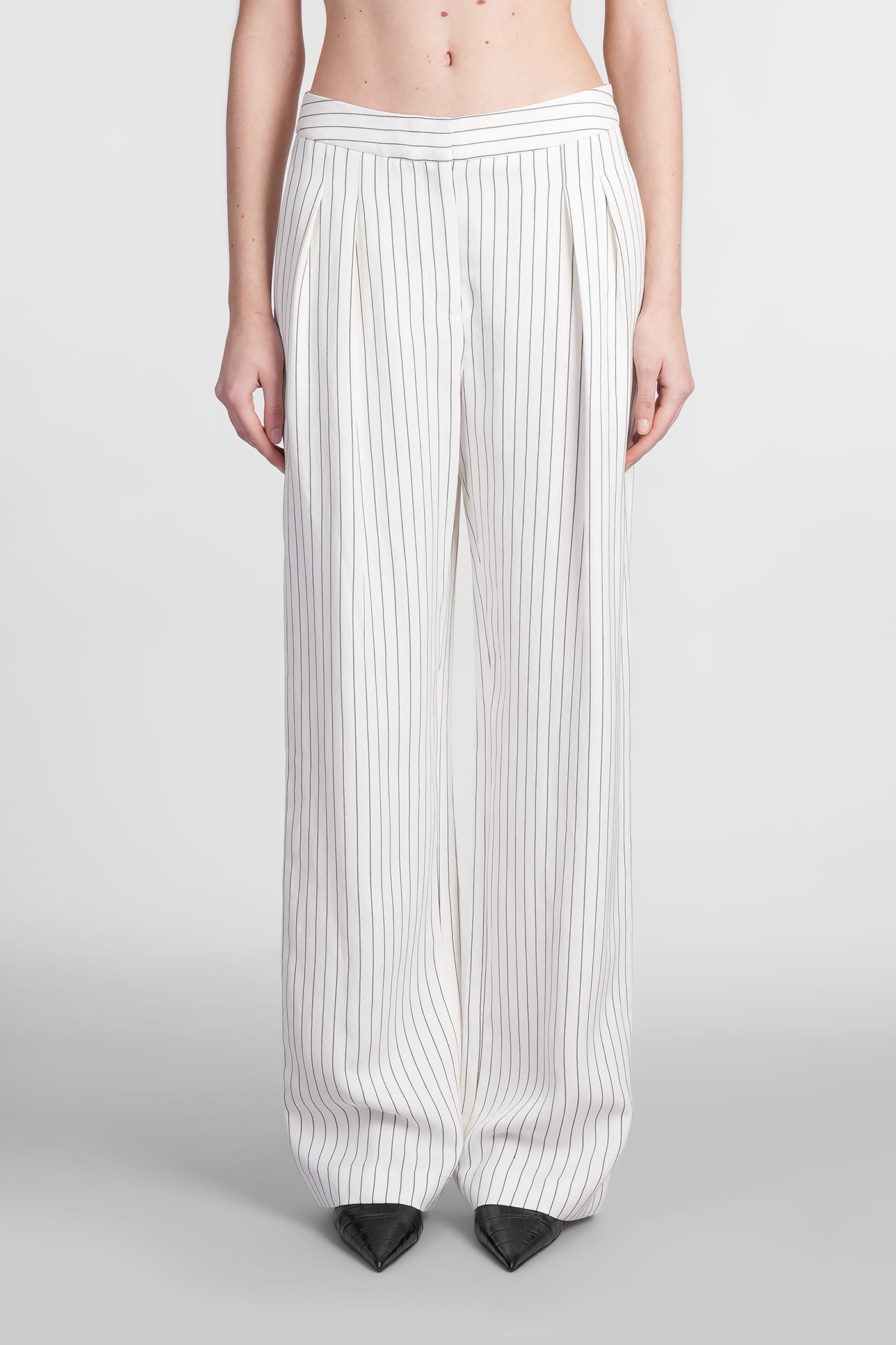 Loulou Studio Ayla Pants In White Viscose