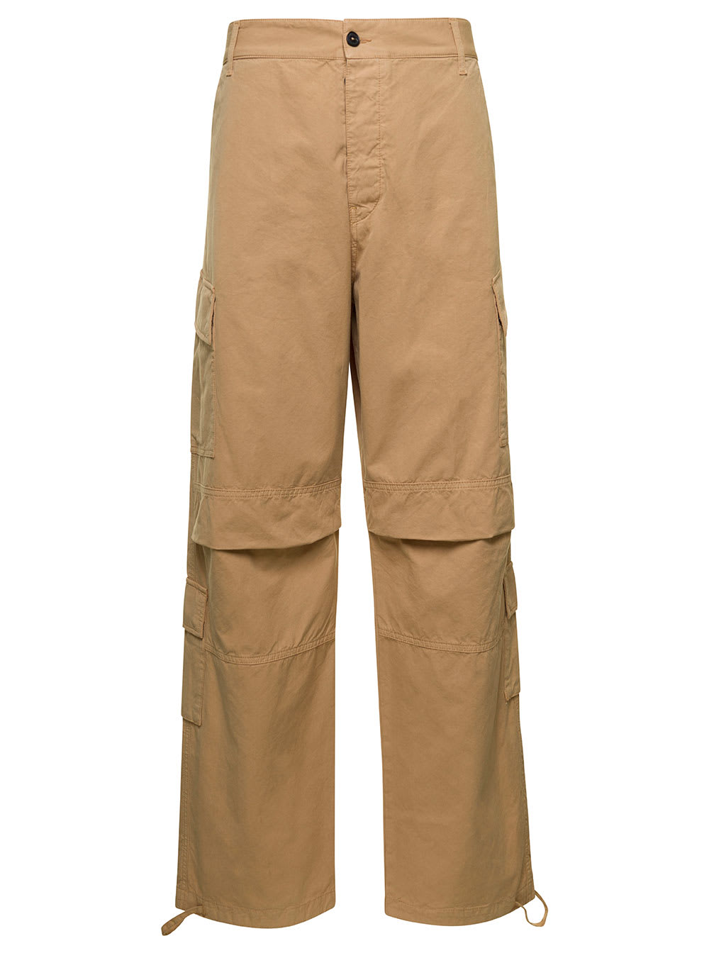DARKPARK saint Beige Cargo Pants With Pockets In Cotton Man