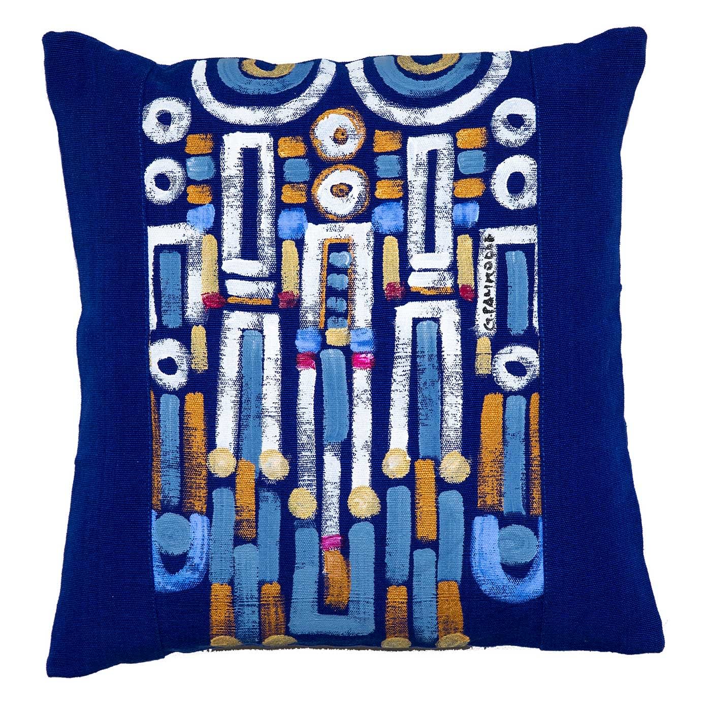 Le Botteghe su Gologone Hand Painted Cushions 100x100 Cm