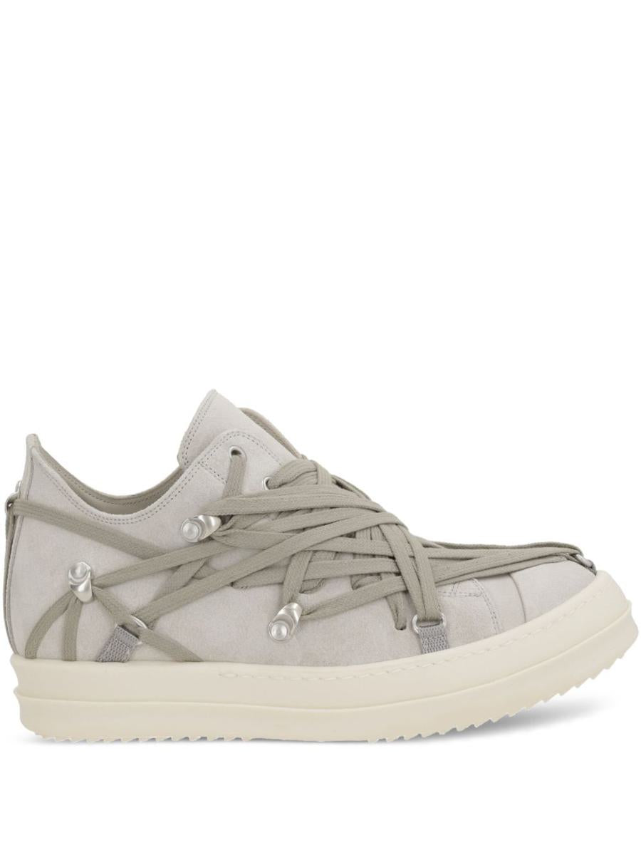 Rick Owens Megalaced Leather Sneakers