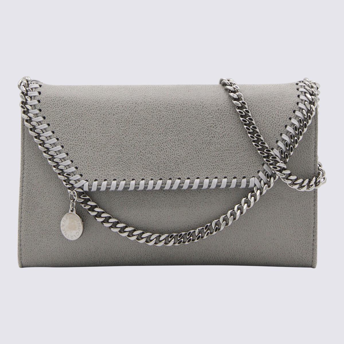 Stella McCartney Grey Faux Leather Falabella Shoulder Bag
