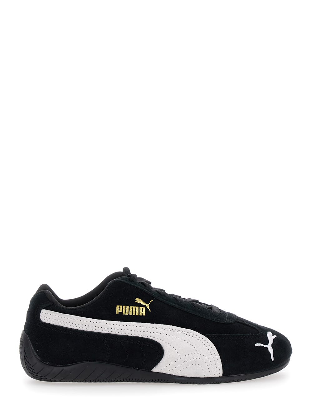 Puma speedcat Black Sneakers With Logo Print On The Side And Logo Lettering On The Side In Leather Unisex