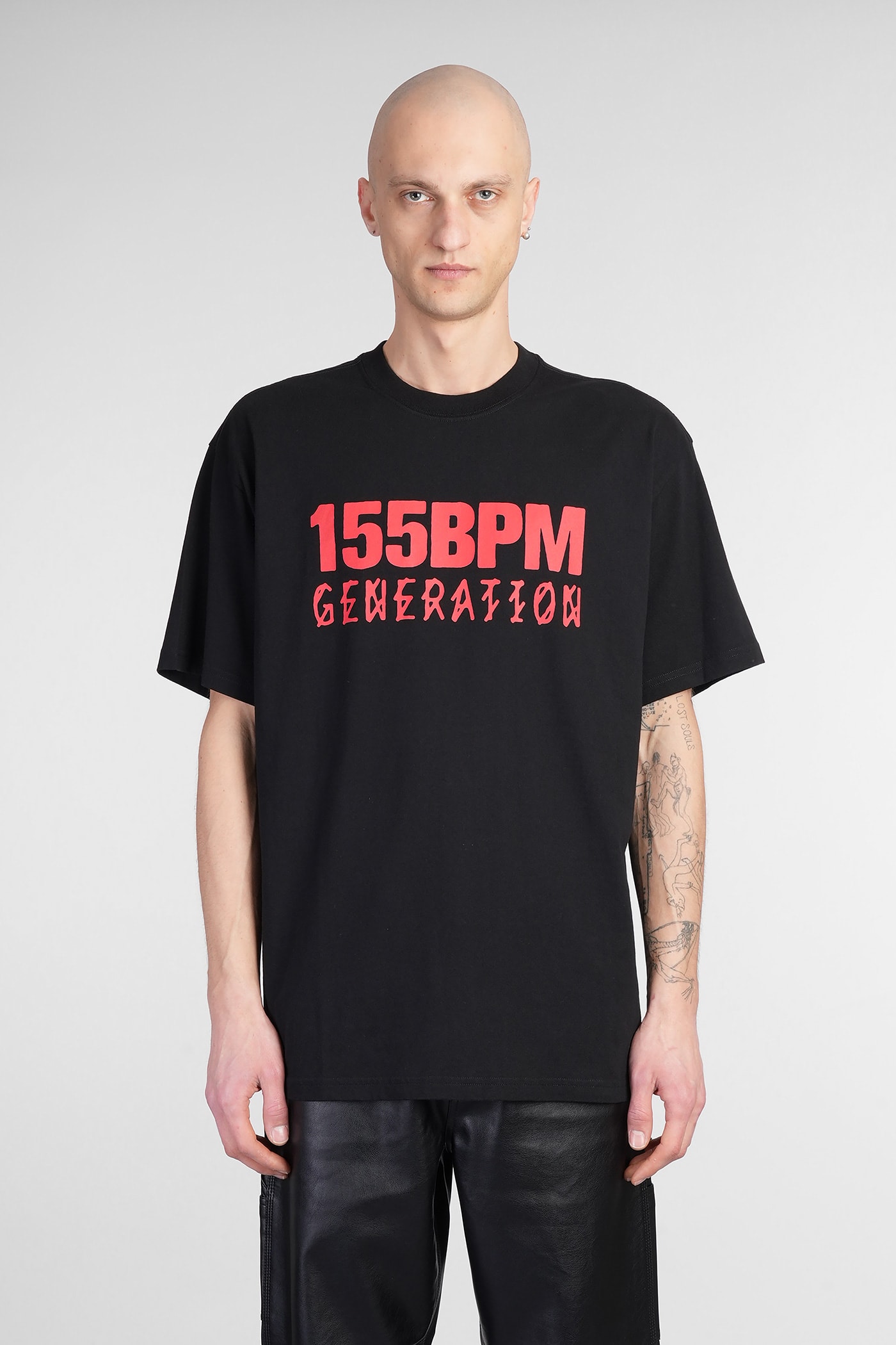 44 Label Group T-shirt In Black Cotton