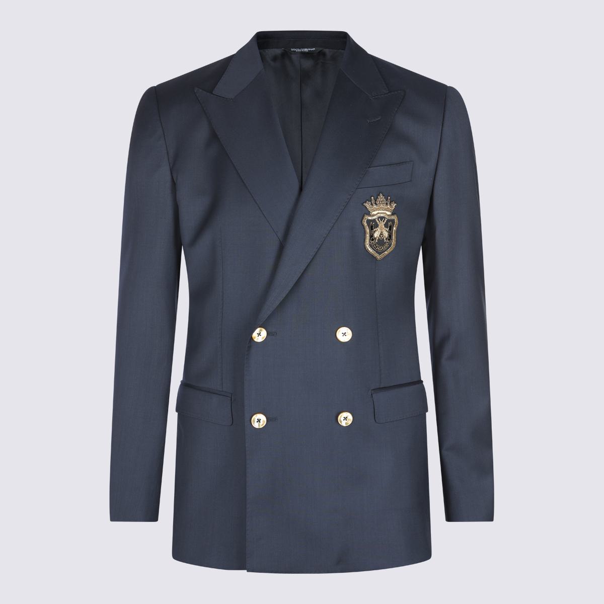 Dolce & Gabbana Navy Blue Blazer