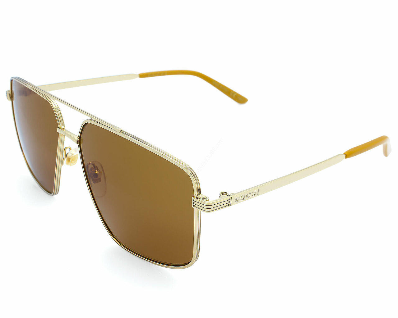 GUCCI Gold/Brown Lens 60-15-145MM Men's Sunglasses GG0941S 003