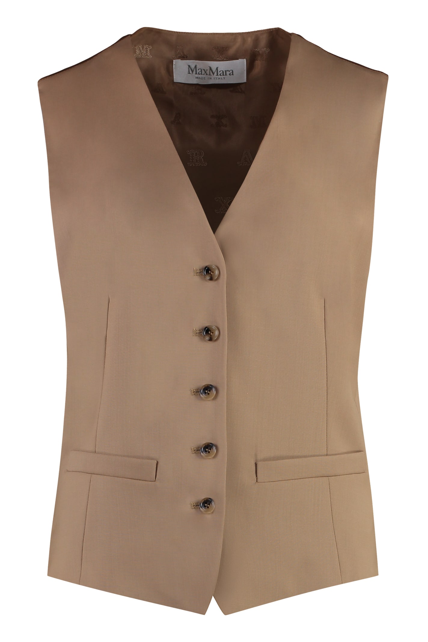 Max Mara Virgin Wool Single-breast Waistcoat