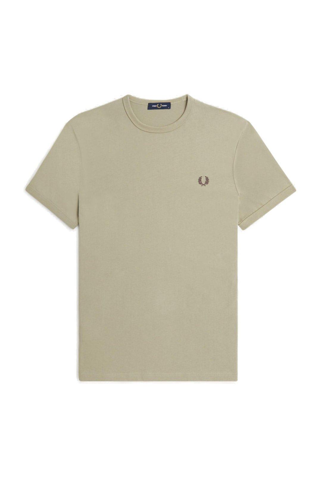 Fred Perry Ringer Logo-embroidered Crewneck T-shirt