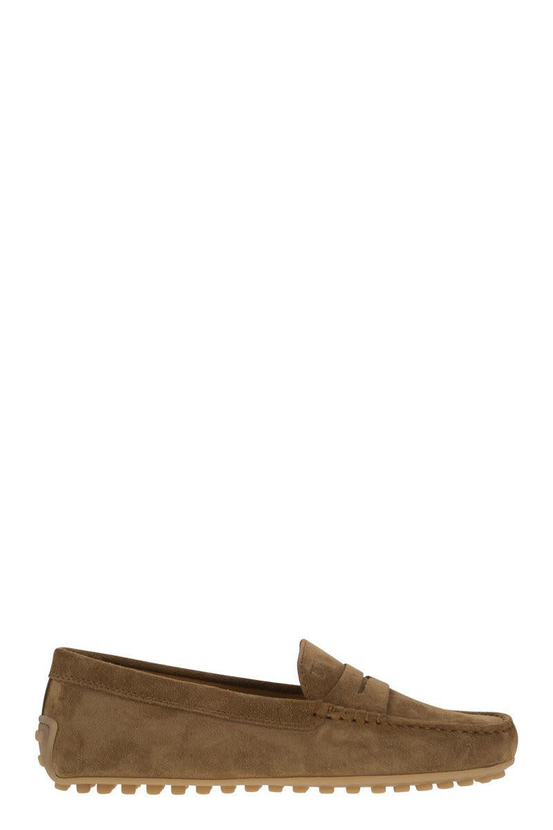 Tod'S City Gommino Suede Loafer