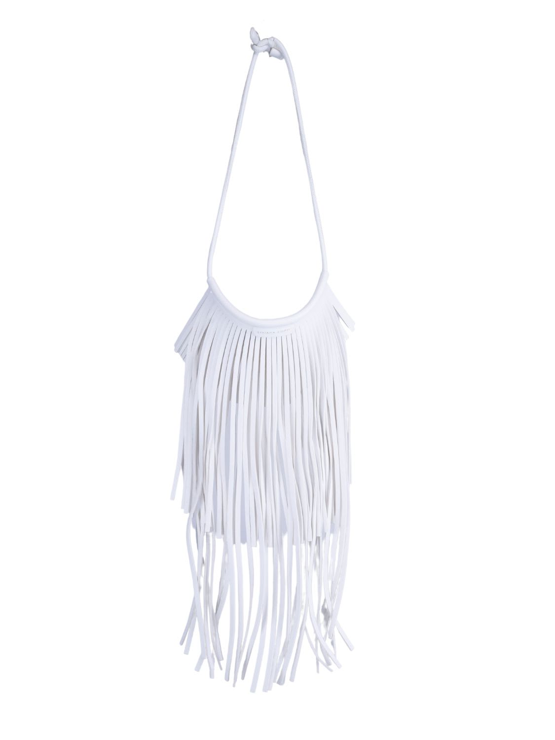 Liviana Conti Vegan Leather Fringe Necklace