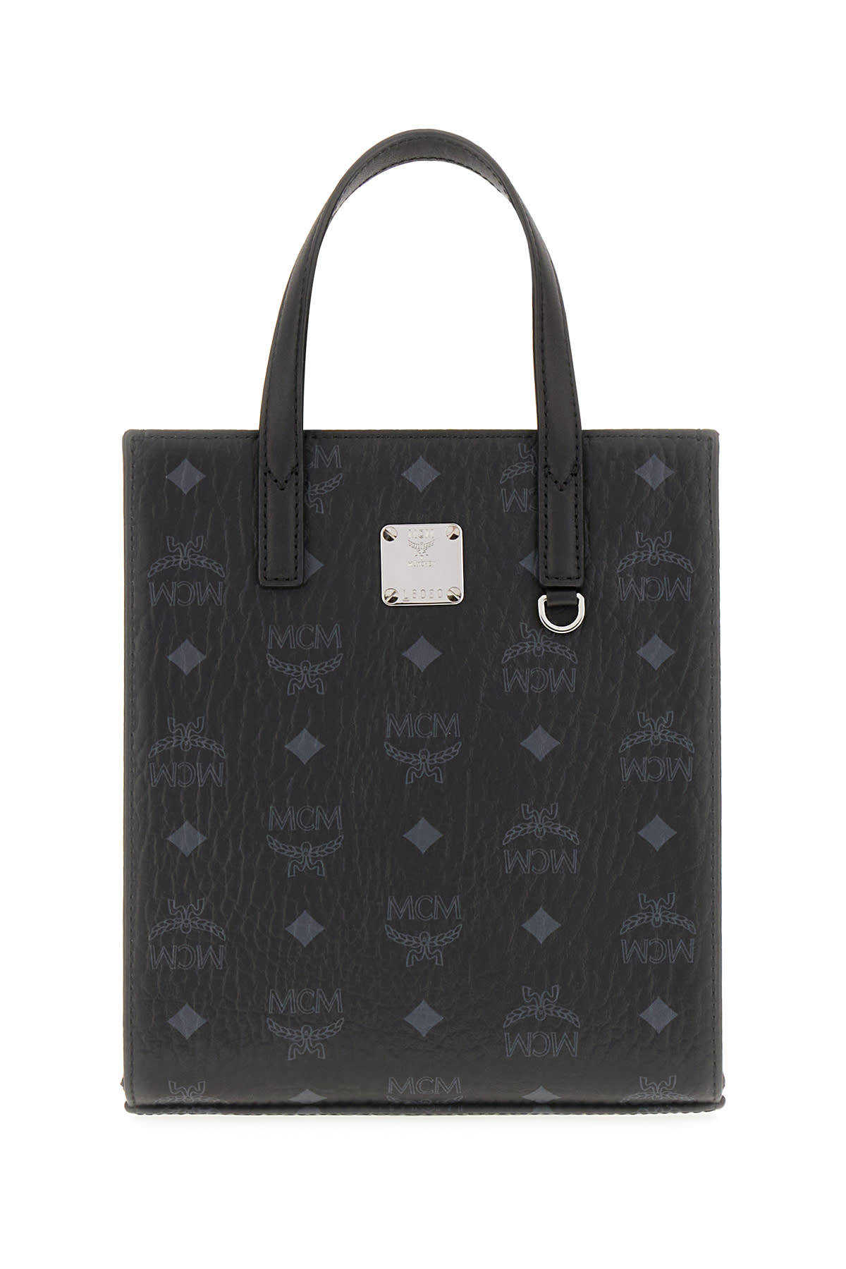 MCM Printed Synthetic Leather Medium Aren Handbag