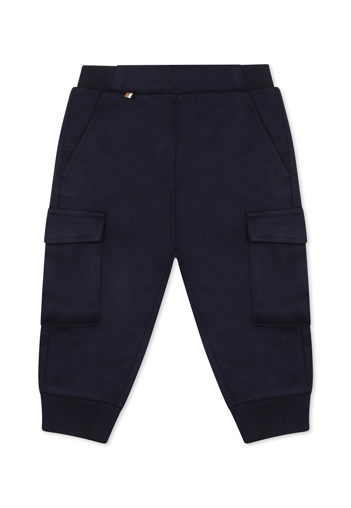 Hugo Boss Blue Trousers For Baby Boy With Logo