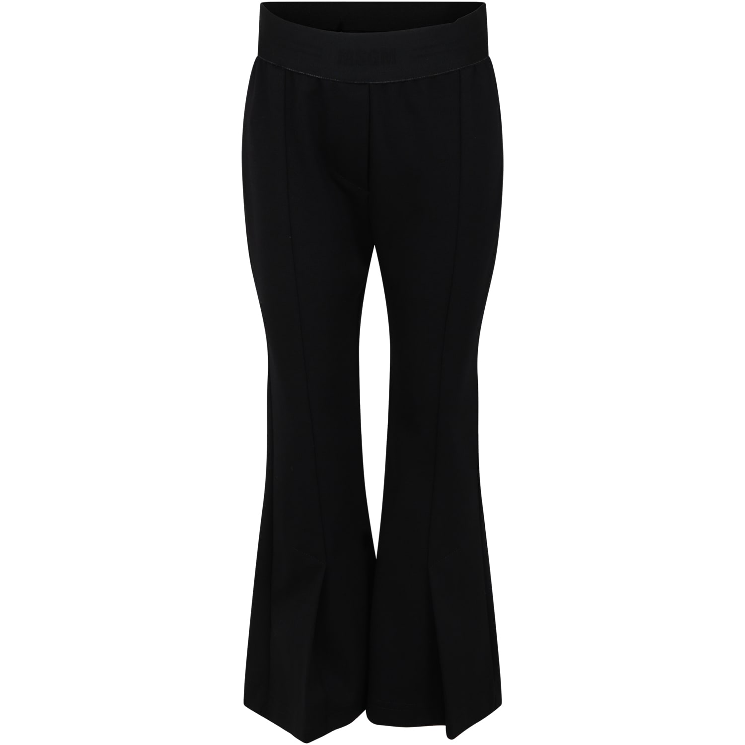 MSGM Black Trousers For Girl