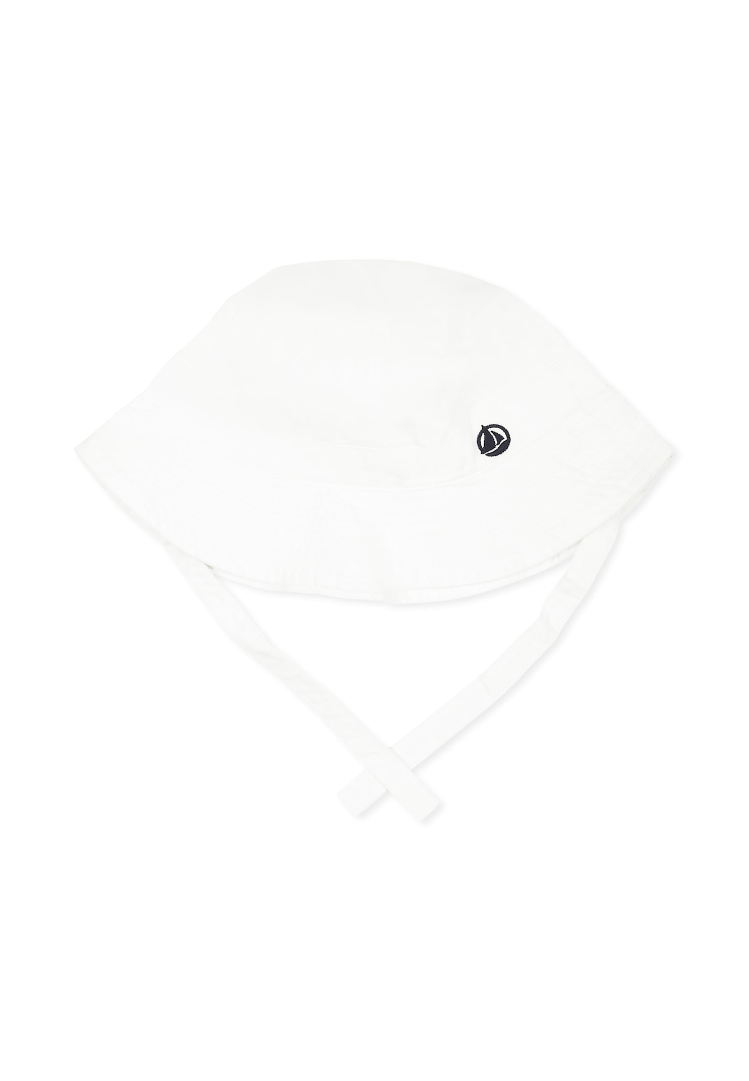 Petit Bateau White Cloche For Babykids With Logo