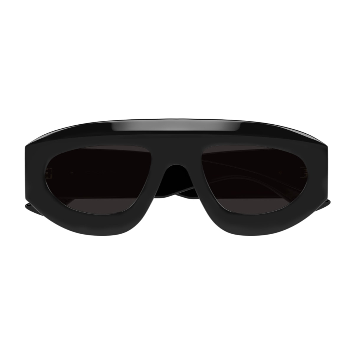 Bottega Veneta Eyewear Bottega Veneta Bv1358s Linea Ribbon 001 Black Grey Sunglasses