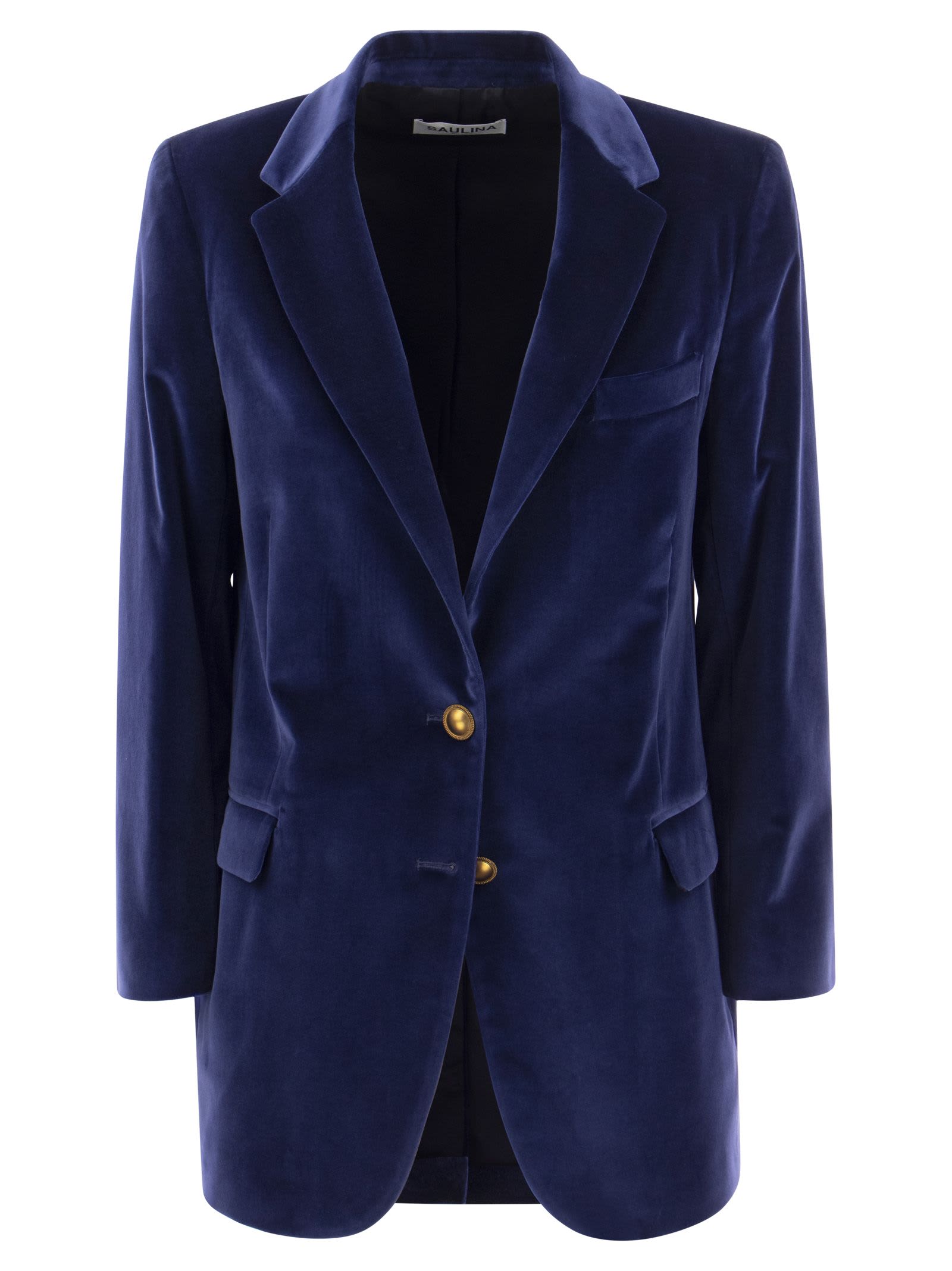 Saulina Milano Antonia - Single-breasted Velvet Jacket
