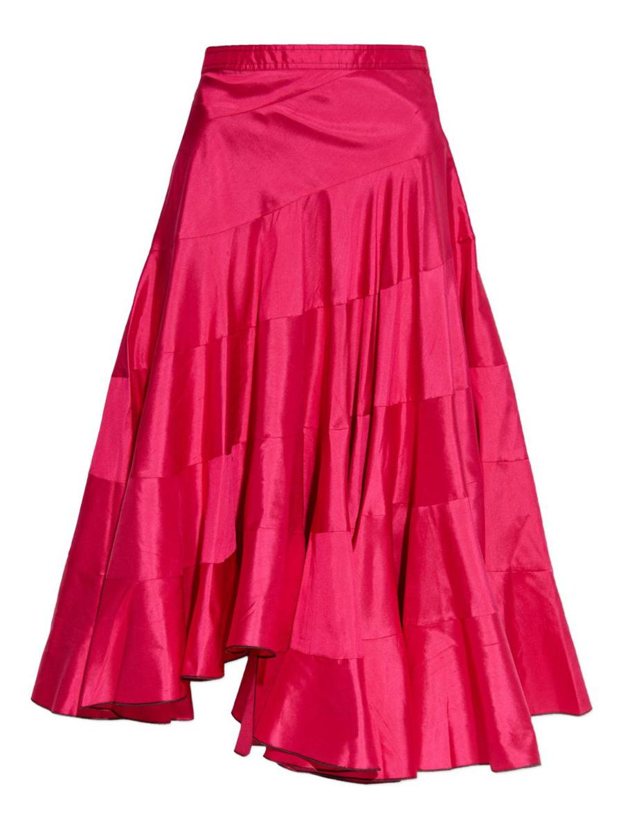 Tory Burch Silk Flared Midi Skirt