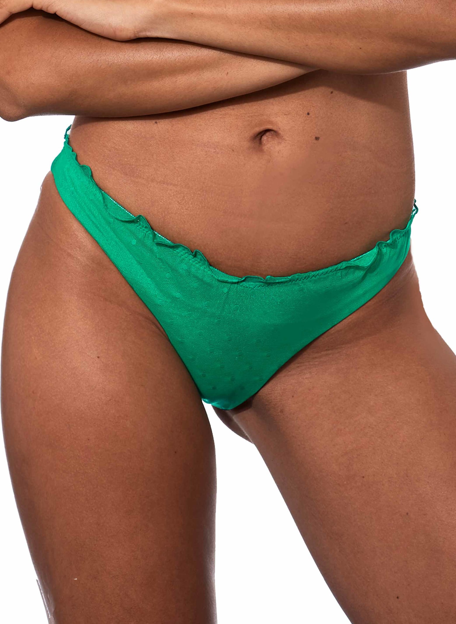 MC2 Saint Barth Woman Emerald Green Cheeky Swim Briefs