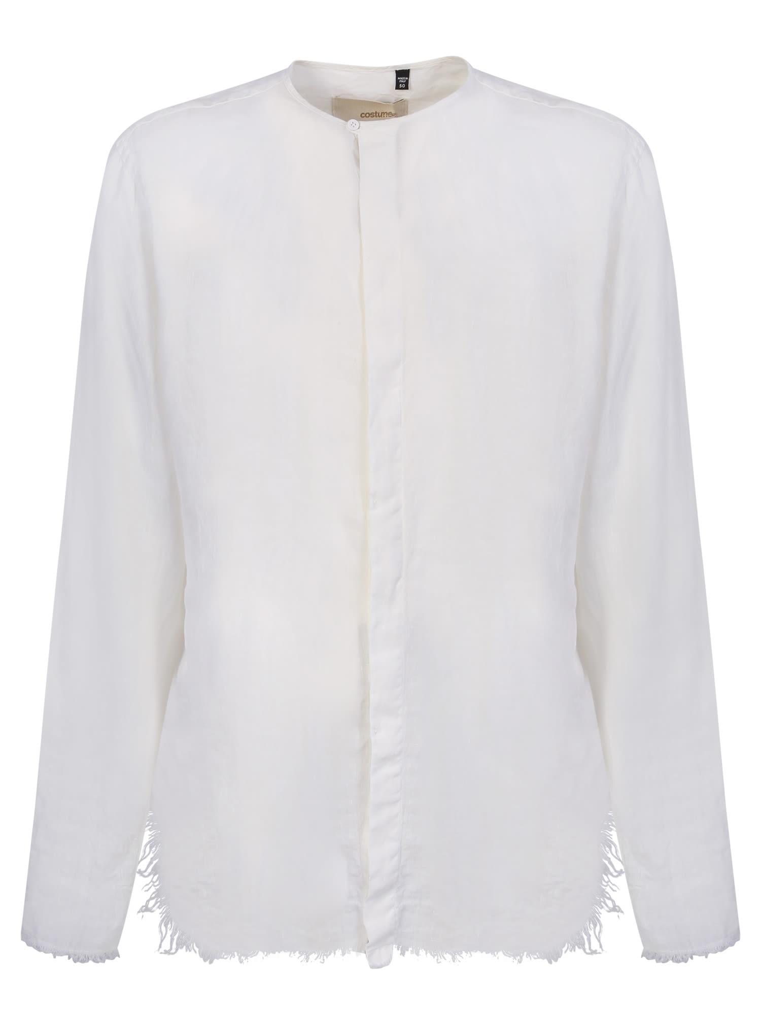 costumein Frayed Edges White Shirt