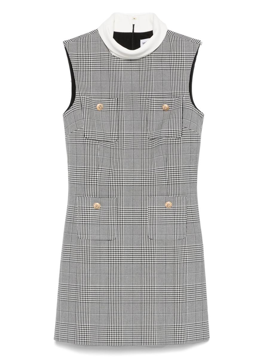 Self-Portrait Sleeveless Prince Of Wales Check Mini Dress Clothing