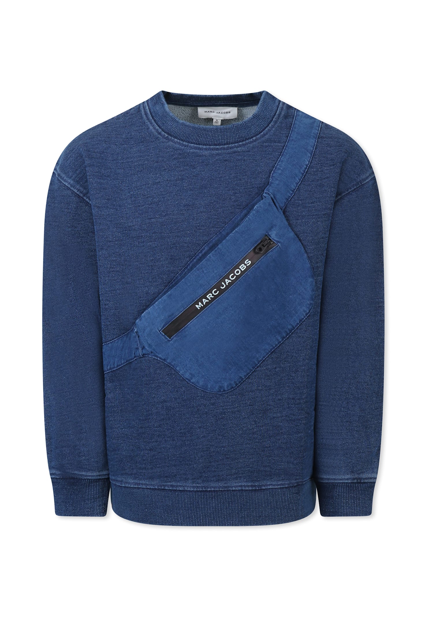 Marc Jacobs Blue Sweatshirt For Boy With Logo