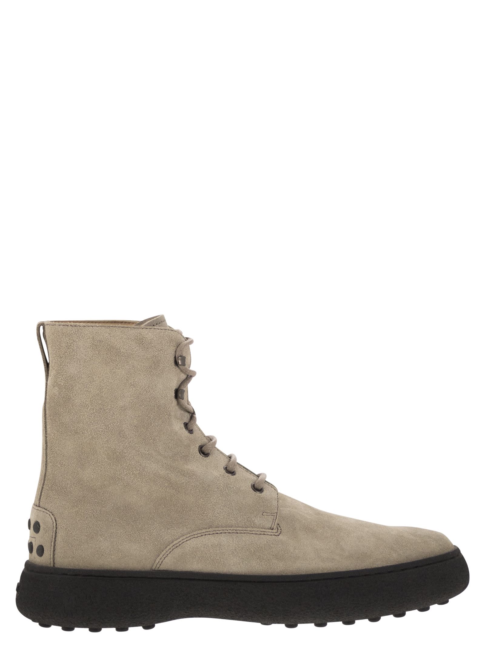 Tod's Suede Lace-up Boot