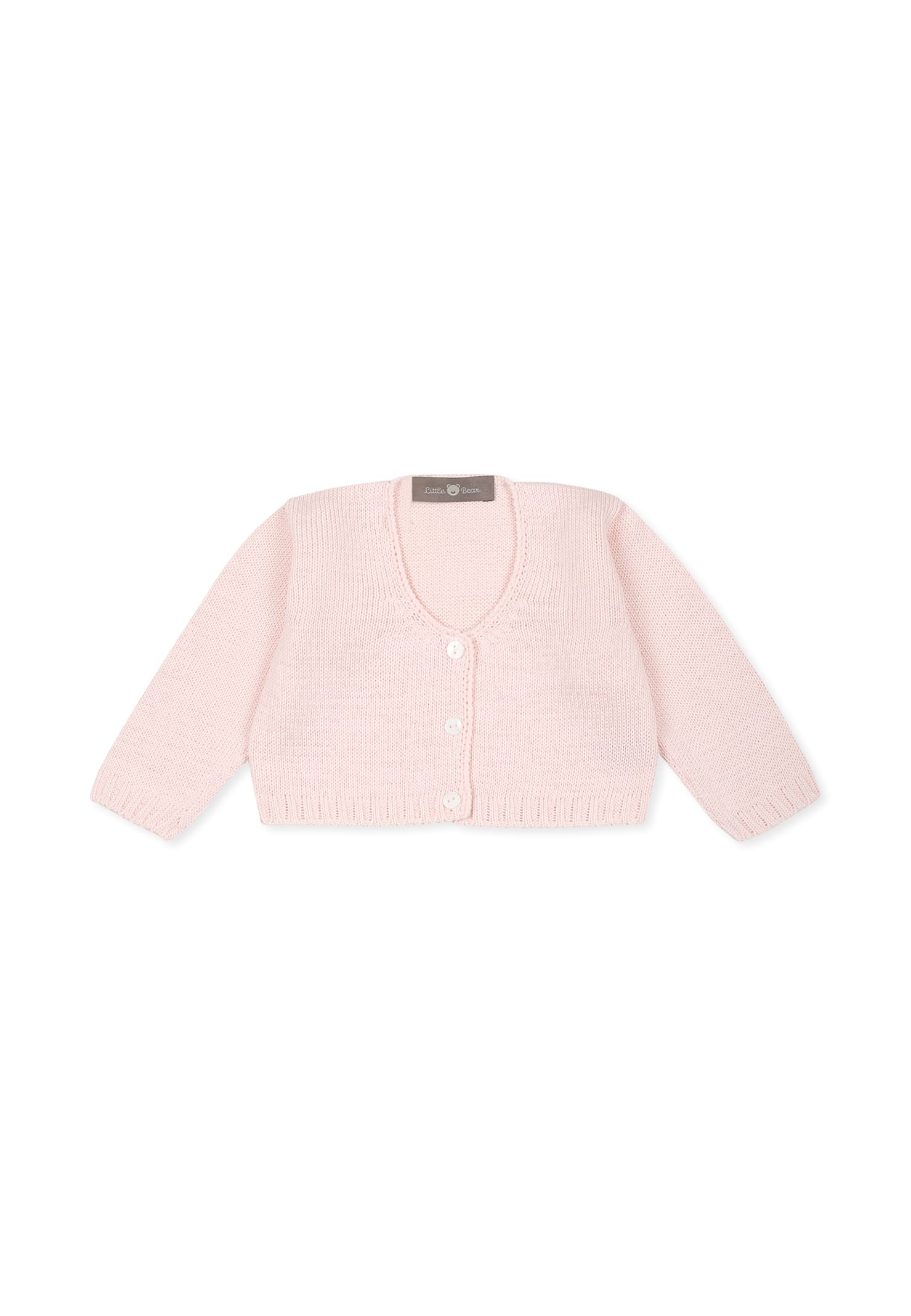 Little Bear Pink Cardigan For Baby Girl