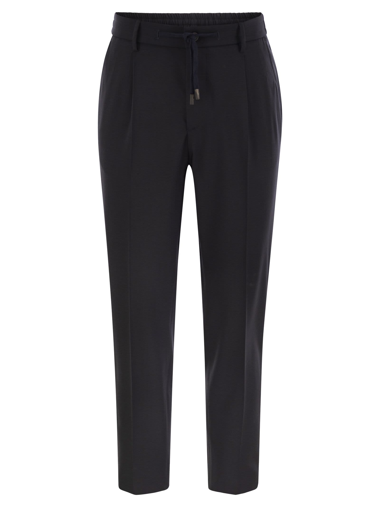 Peserico Technical Virgin Wool Gabardine Jogger