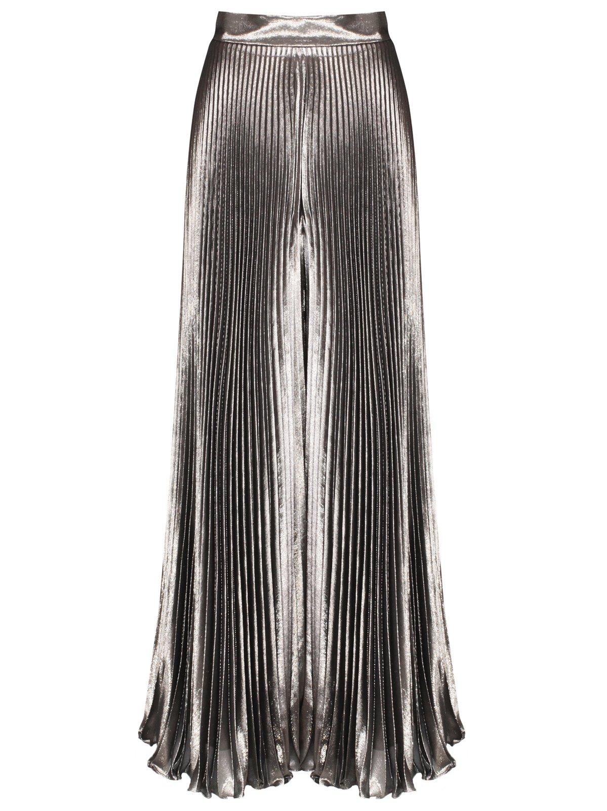 Max Mara Pianoforte 褶皱金属光泽长裤