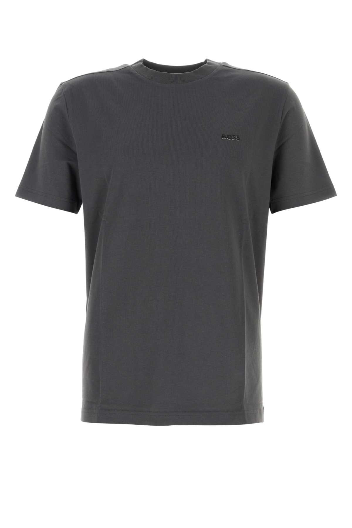 Hugo Boss Charcoal Stretch Cotton T-shirt