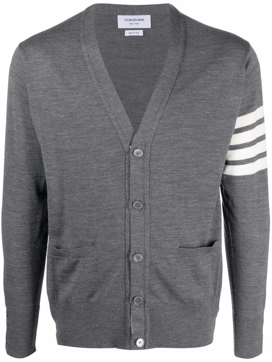 Thom Browne 4Bar Wool Cardigan