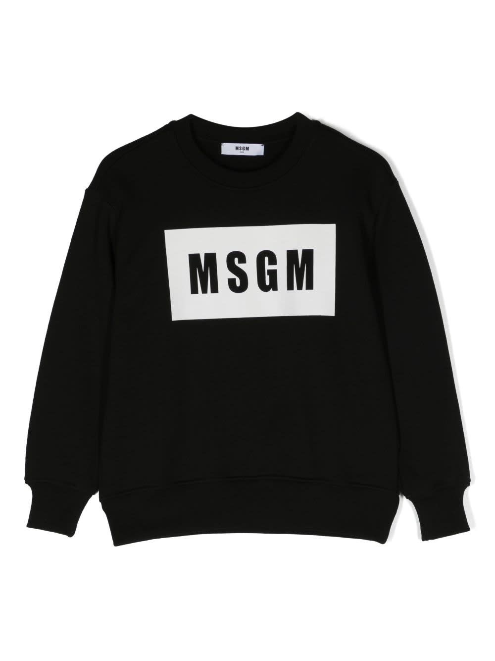MSGM Felpa Con Logo