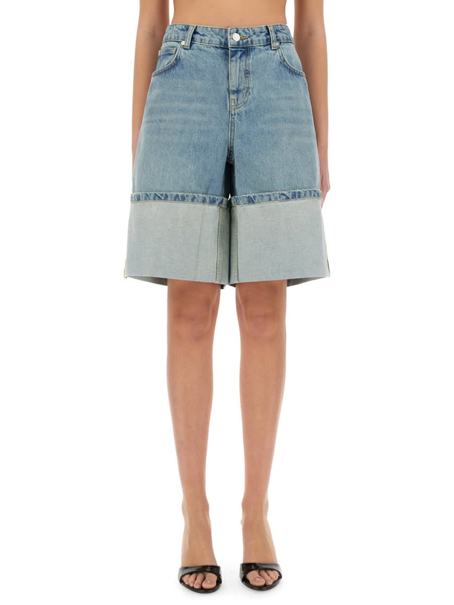 M05CH1N0 Jeans Denim Bermuda Shorts