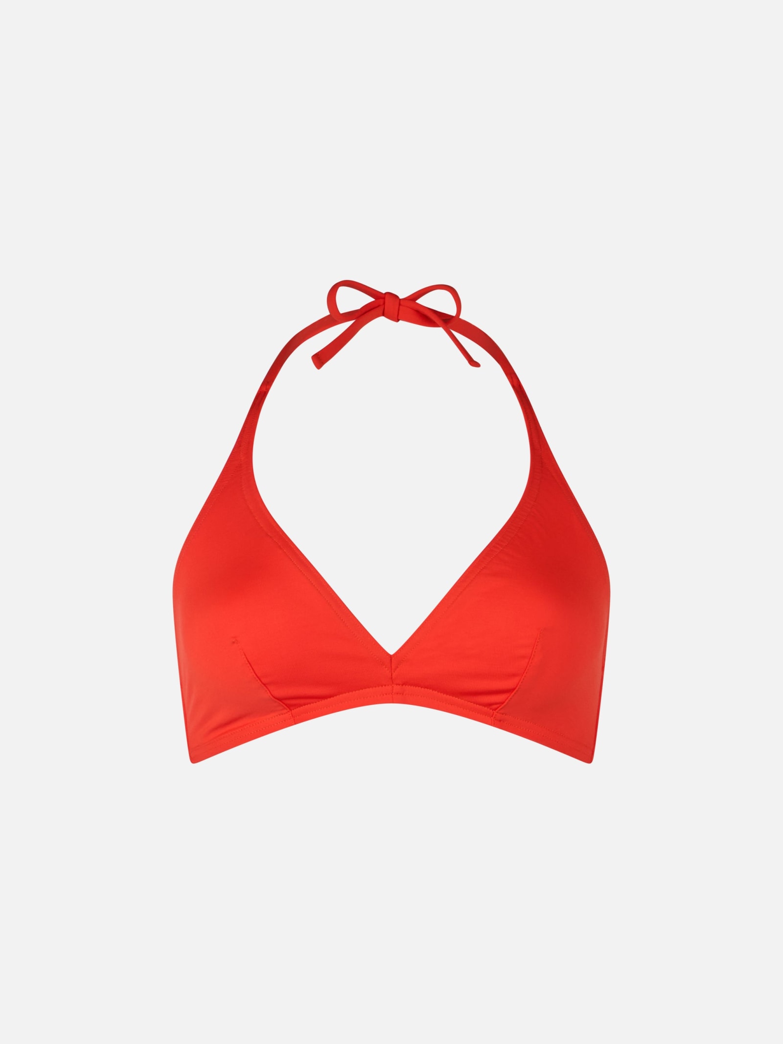 MC2 Saint Barth Woman Triangle Bralette Orange Top Gaia