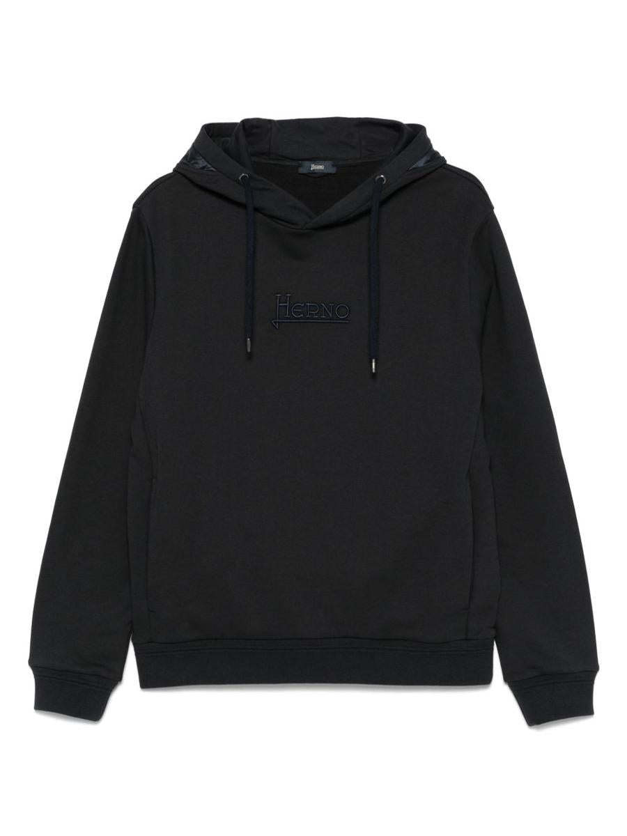 Herno Logo Cotton Hoodie