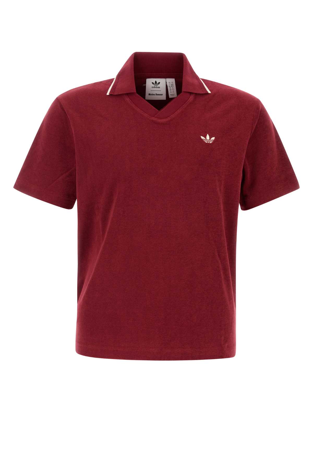 Adidas Originals by Wales Bonner Tiziano Red Terry Fabric Wales Bonner X Adidas Polo Shirt