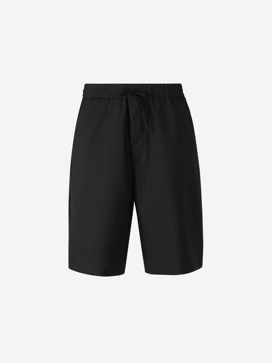 Officine Générale Straight Wool Bermuda Shorts