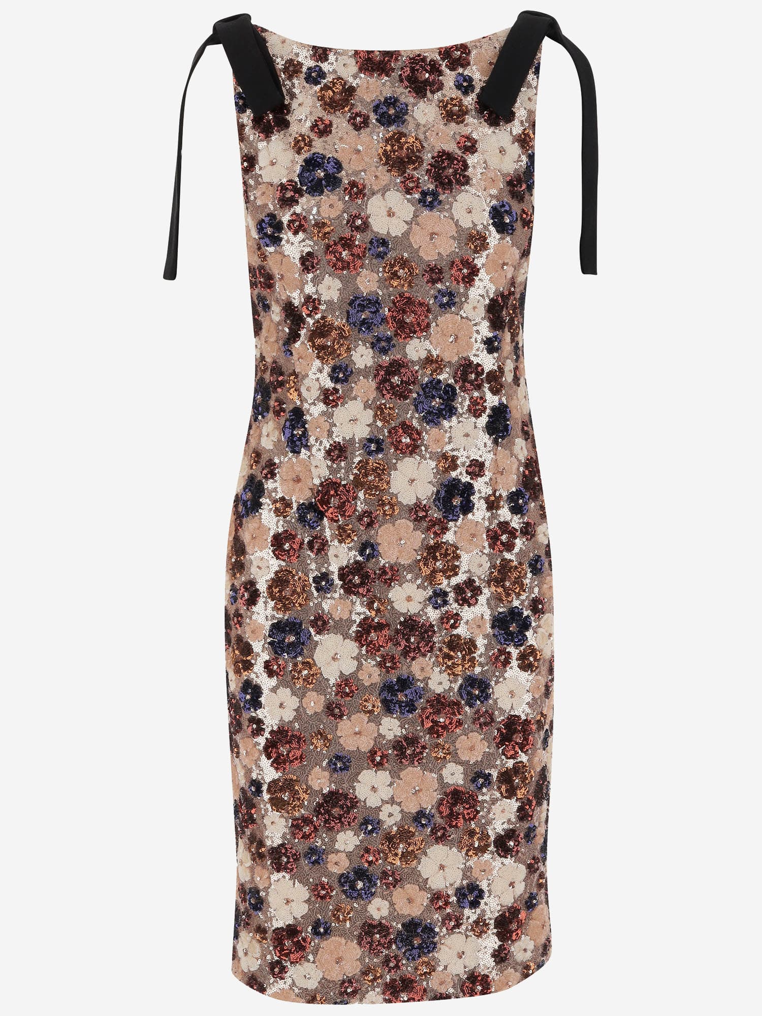 N.21 Dress With Floral Paillettes Pattern