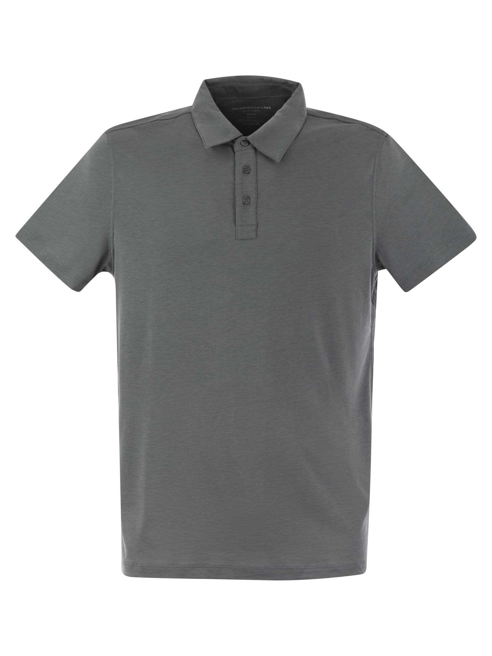 Majestic Filatures Short-sleeved Polo Shirt In Lyocell