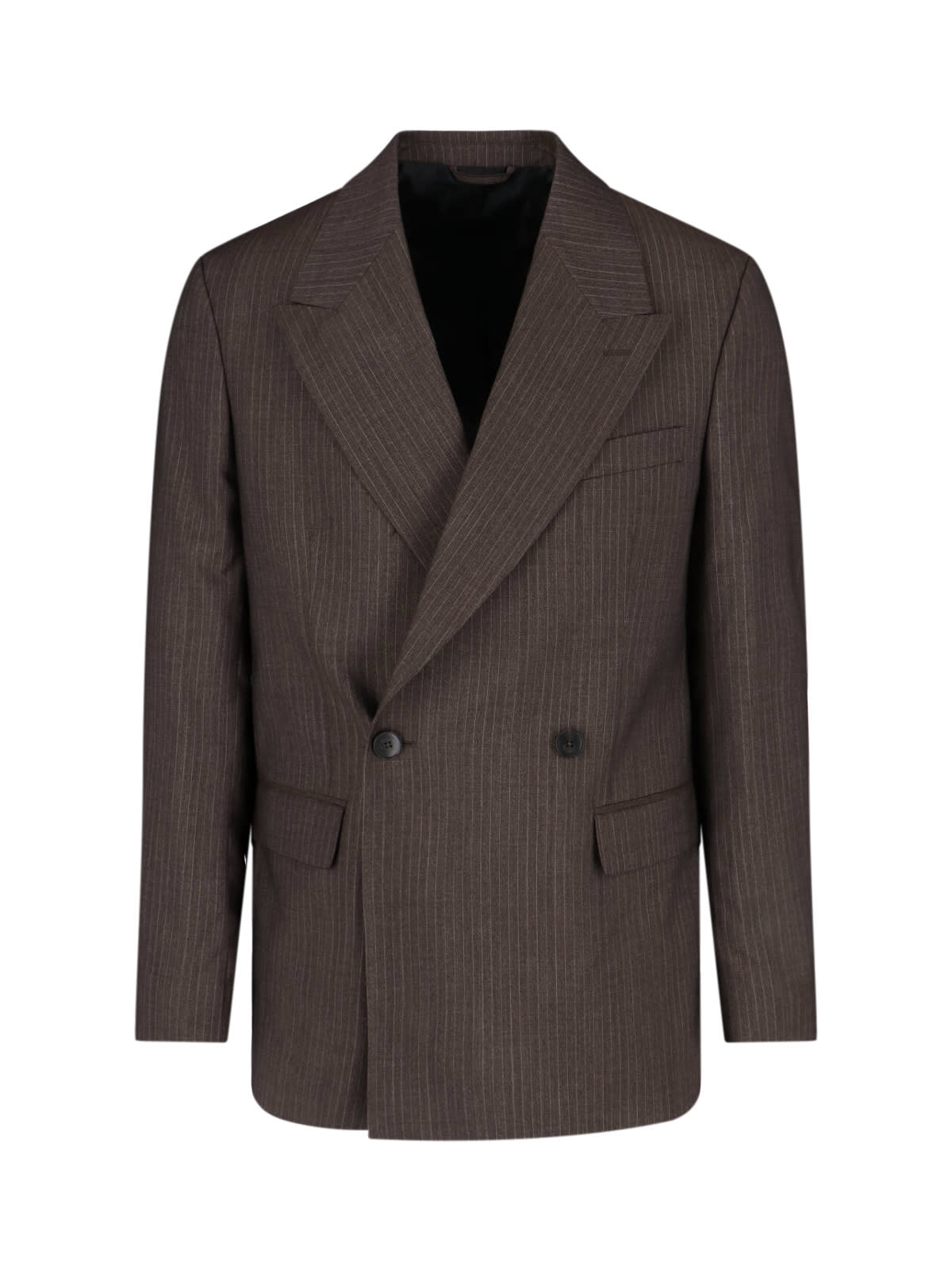 mfpen Pinstriped Double-breasted Blazer