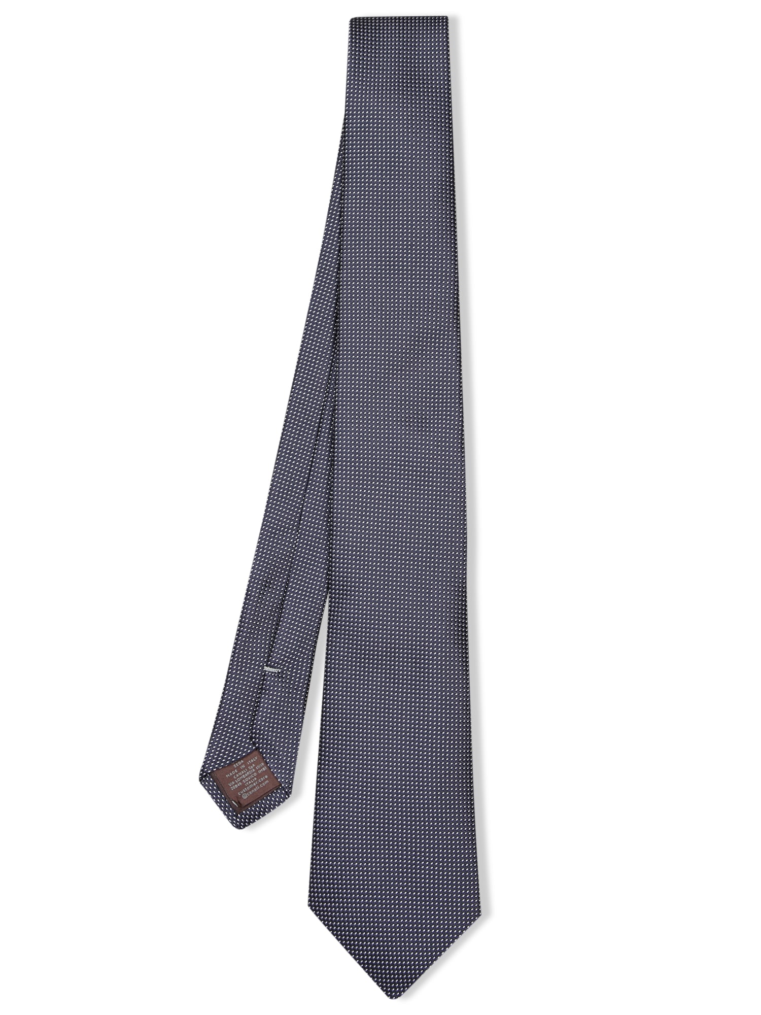 Canali Blue/white Mini Polka Dot Tie