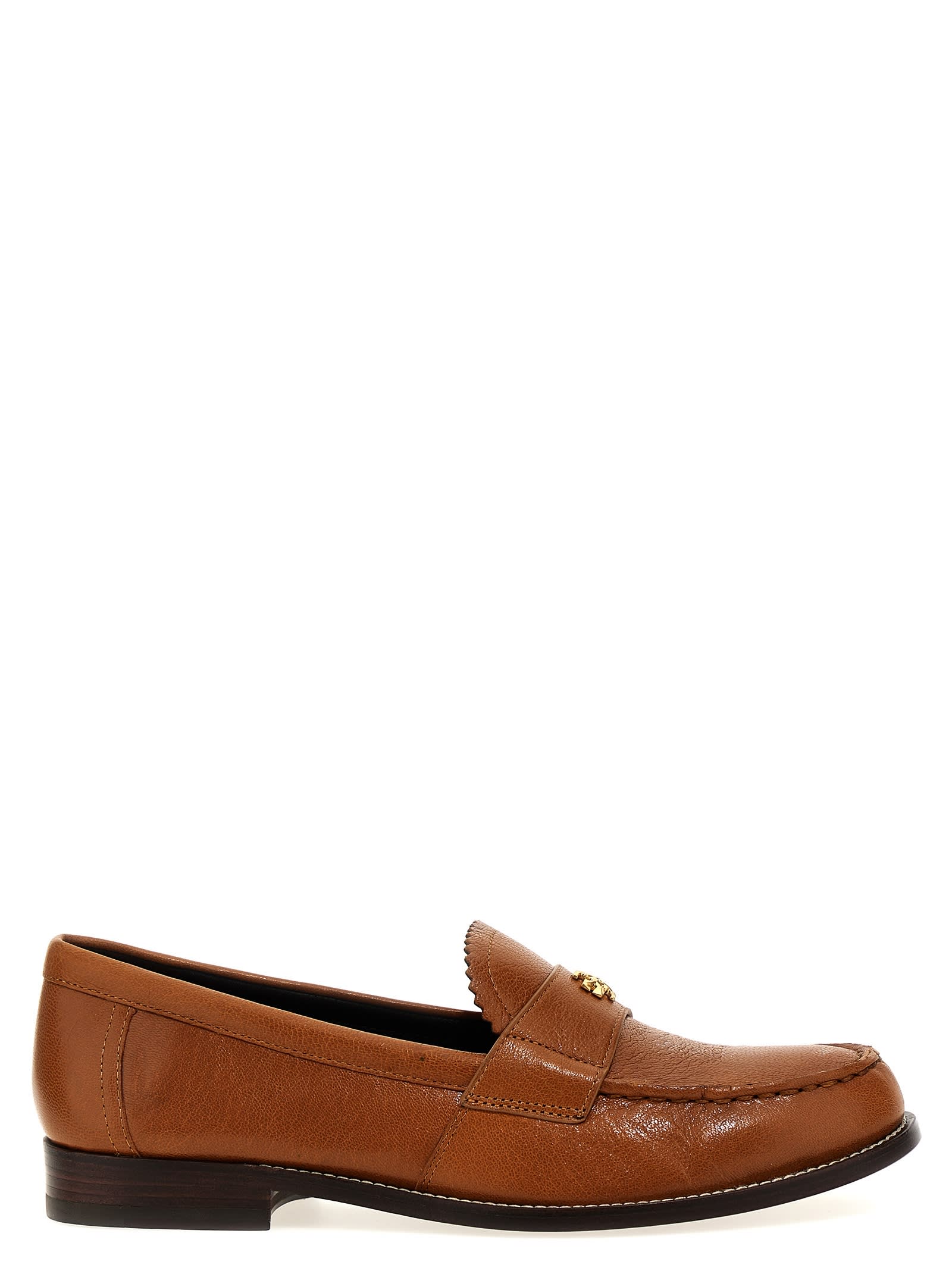 Tory Burch Camel Leather Loafers
