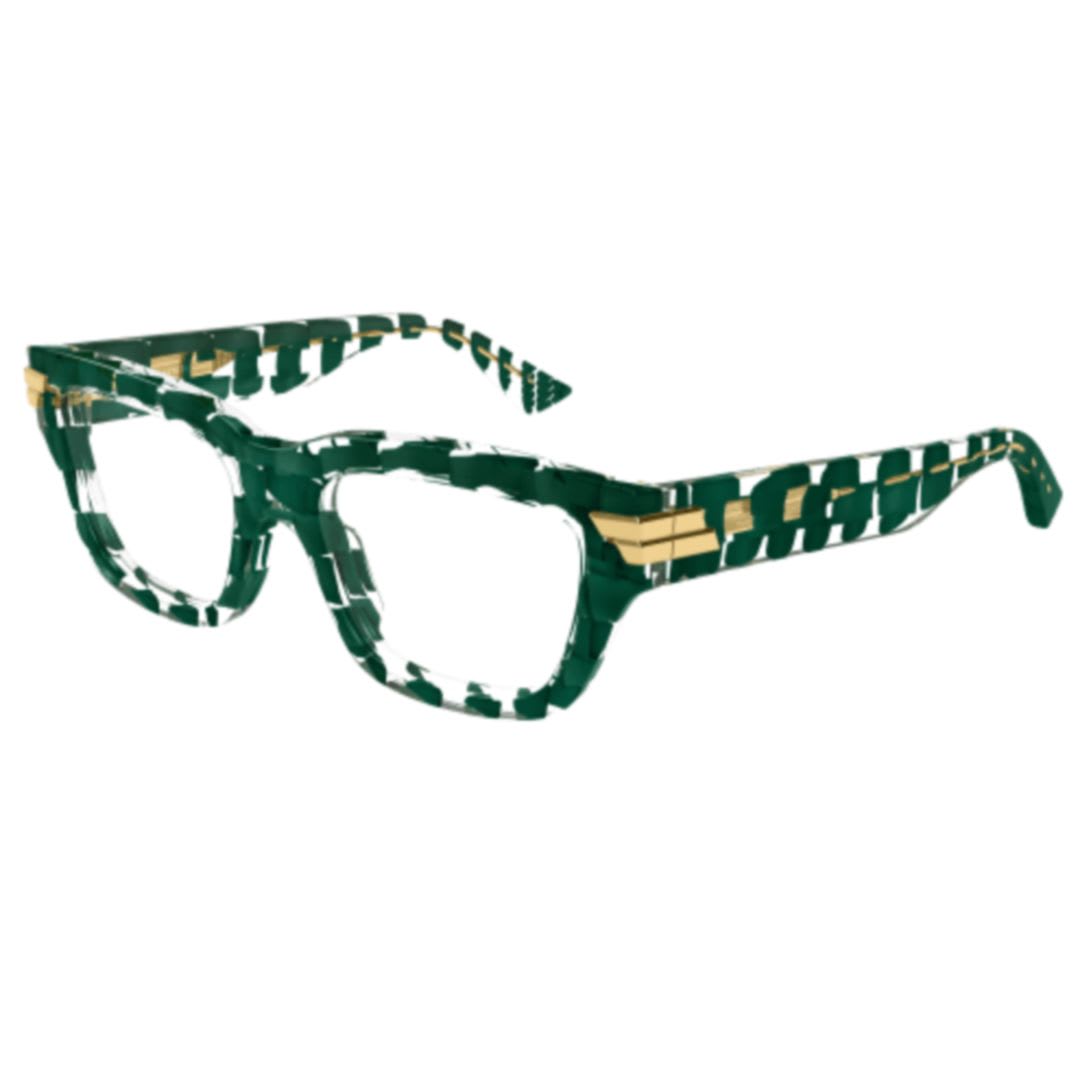 Bottega Veneta Eyewear Bv1190o-005 Green-green-transparent