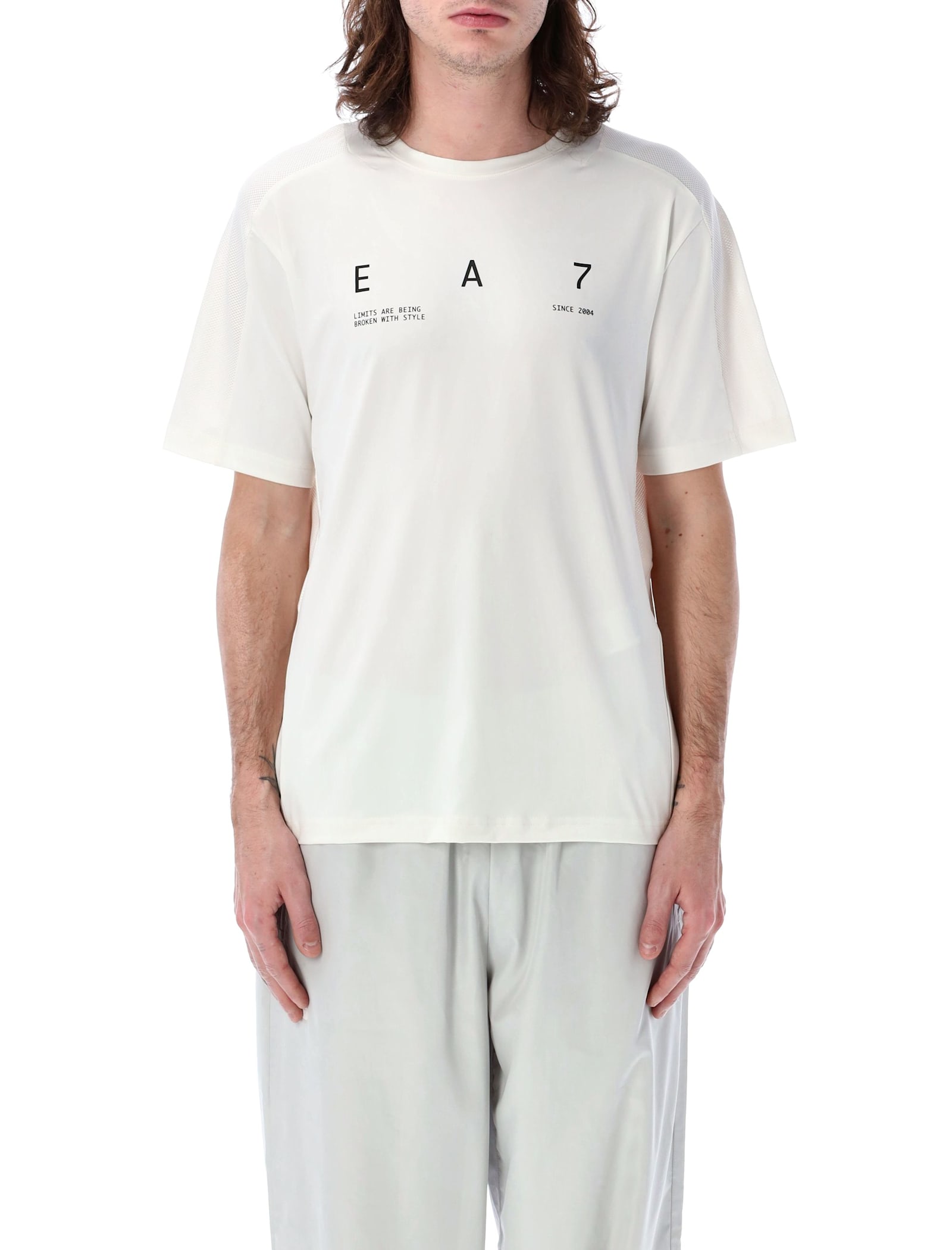 EA7 Graphic Series Stretch Technical Fabric Crew-neck T-shirt